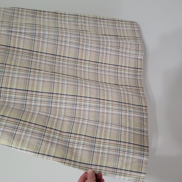 J. Crew Midi Dress 2 Tan Plaid Spaghetti Strap 100% Cotton Cottage Preppy Casual - Picture 4 of 15